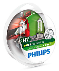 Philips H7 (PX26d) LongLife EcoVision (2шт.) 12972LLECOS2